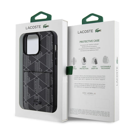 Case Lacoste con Tarjetero y Diseño Monograma iPhone 15 Pro Max
