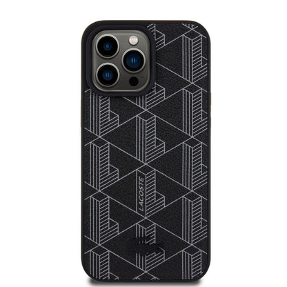 Case Lacoste PU Monograma iPhone 15 Pro Max Negro | Protección y Estilo