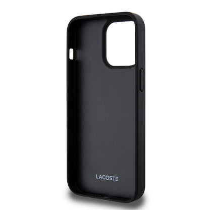 Case Lacoste PU Monograma iPhone 15 Pro Max Negro | Protección y Estilo