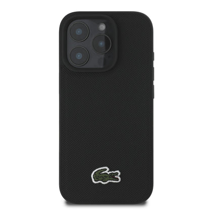 Case Lacoste Logo Bordado MagSafe para iPhone 16 Pro – Diseño Elegante y Protección Premium