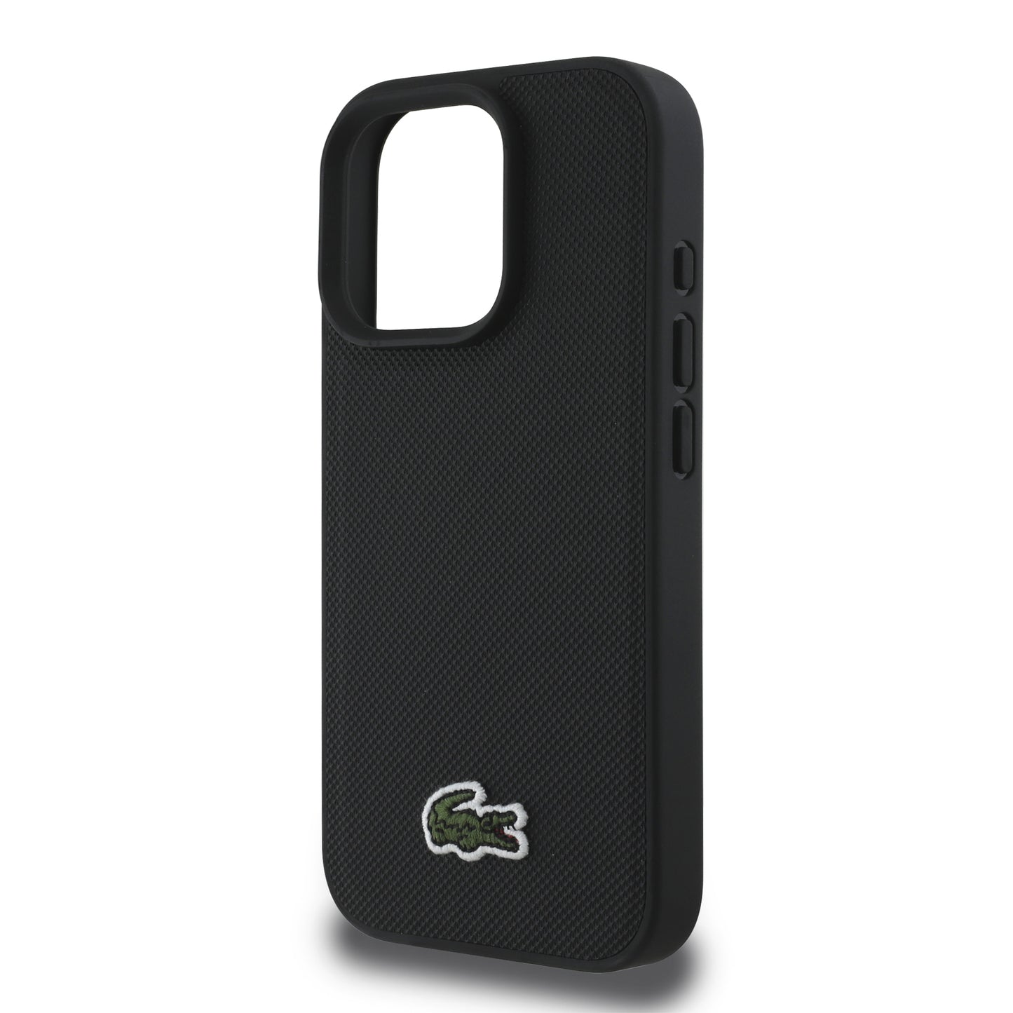 Case Lacoste Logo Bordado MagSafe para iPhone 16 Pro – Diseño Elegante y Protección Premium