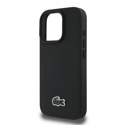 Case Lacoste Logo Bordado MagSafe para iPhone 16 Pro Max – Elegancia y Protección Premium