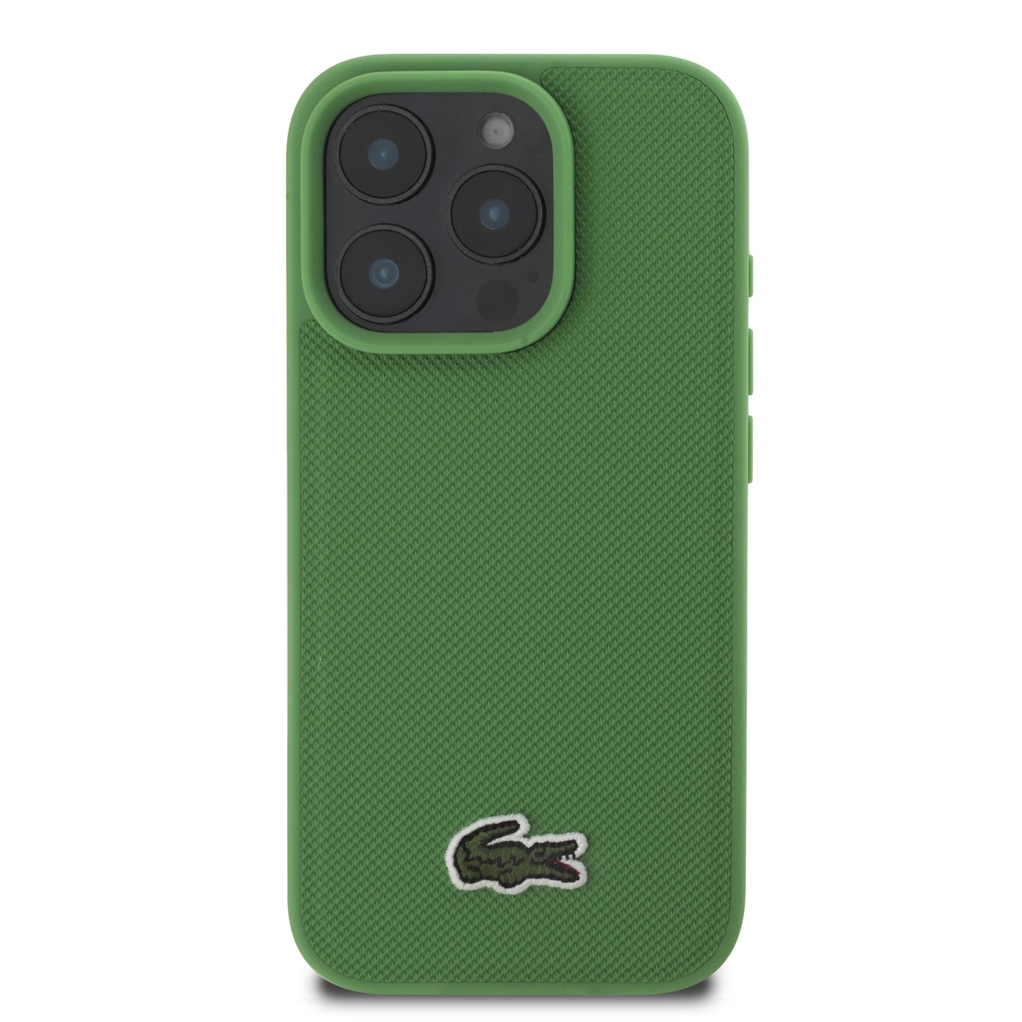 Case Lacoste Logo Bordado MagSafe para iPhone 16 Pro - Elegancia y Protección