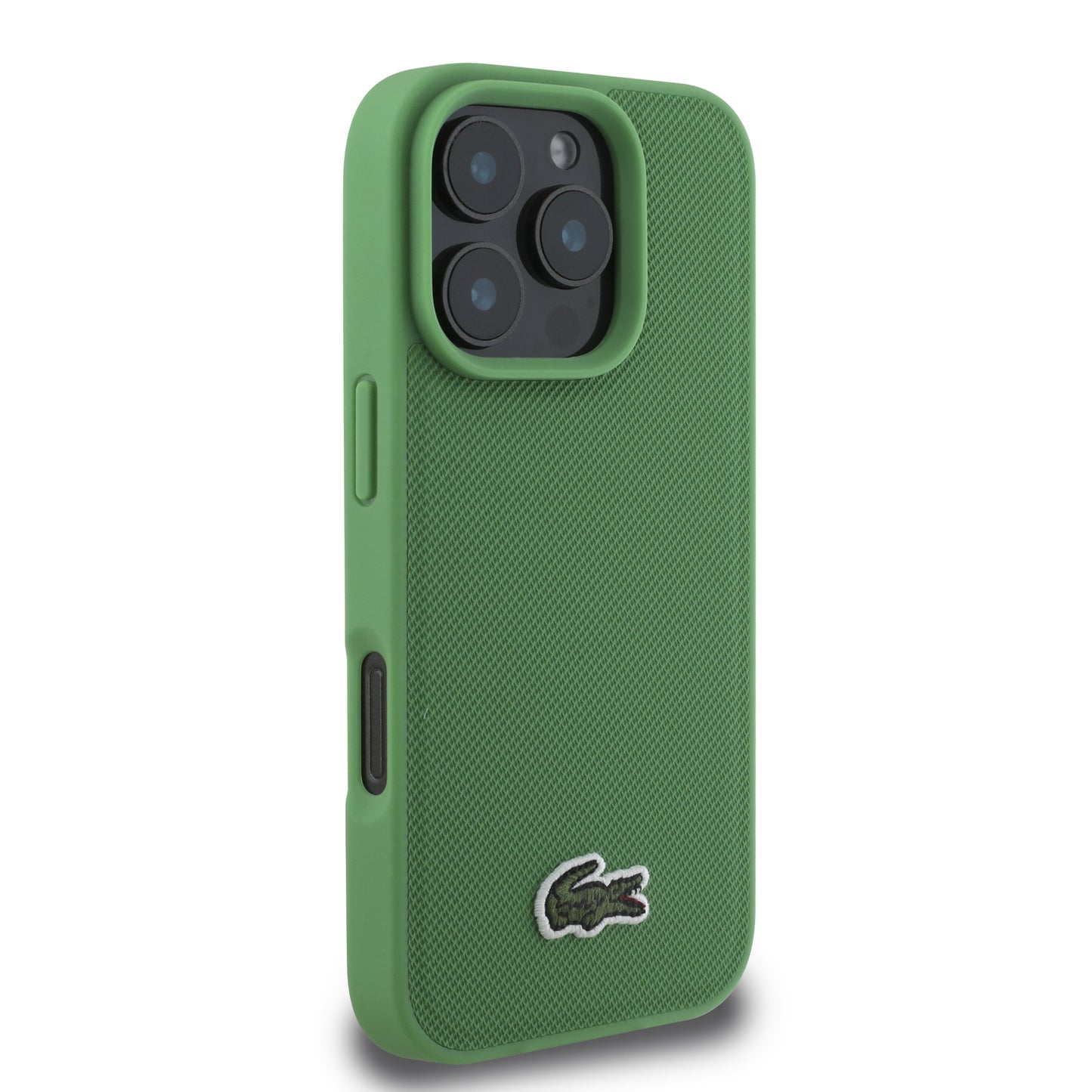 Case Lacoste Logo Bordado MagSafe para iPhone 16 Pro - Elegancia y Protección