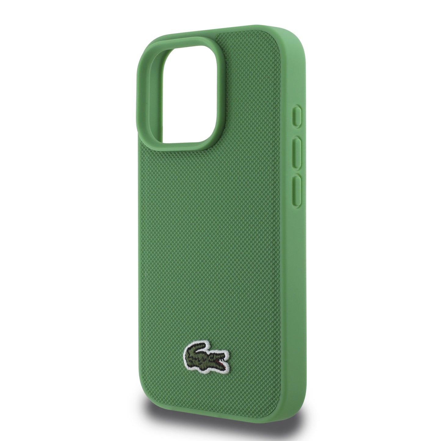 Case Lacoste Logo Bordado MagSafe para iPhone 16 Pro - Elegancia y Protección