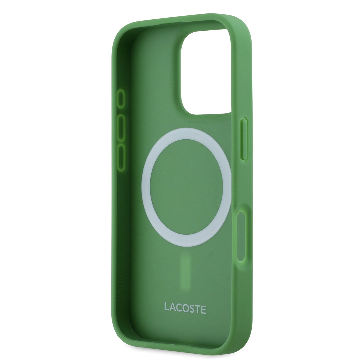 Case Lacoste Logo Bordado MagSafe para iPhone 16 Pro - Elegancia y Protección