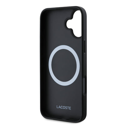 Case Lacoste Logo Bordado MagSafe para iPhone 16 - Protección y Estilo Premium