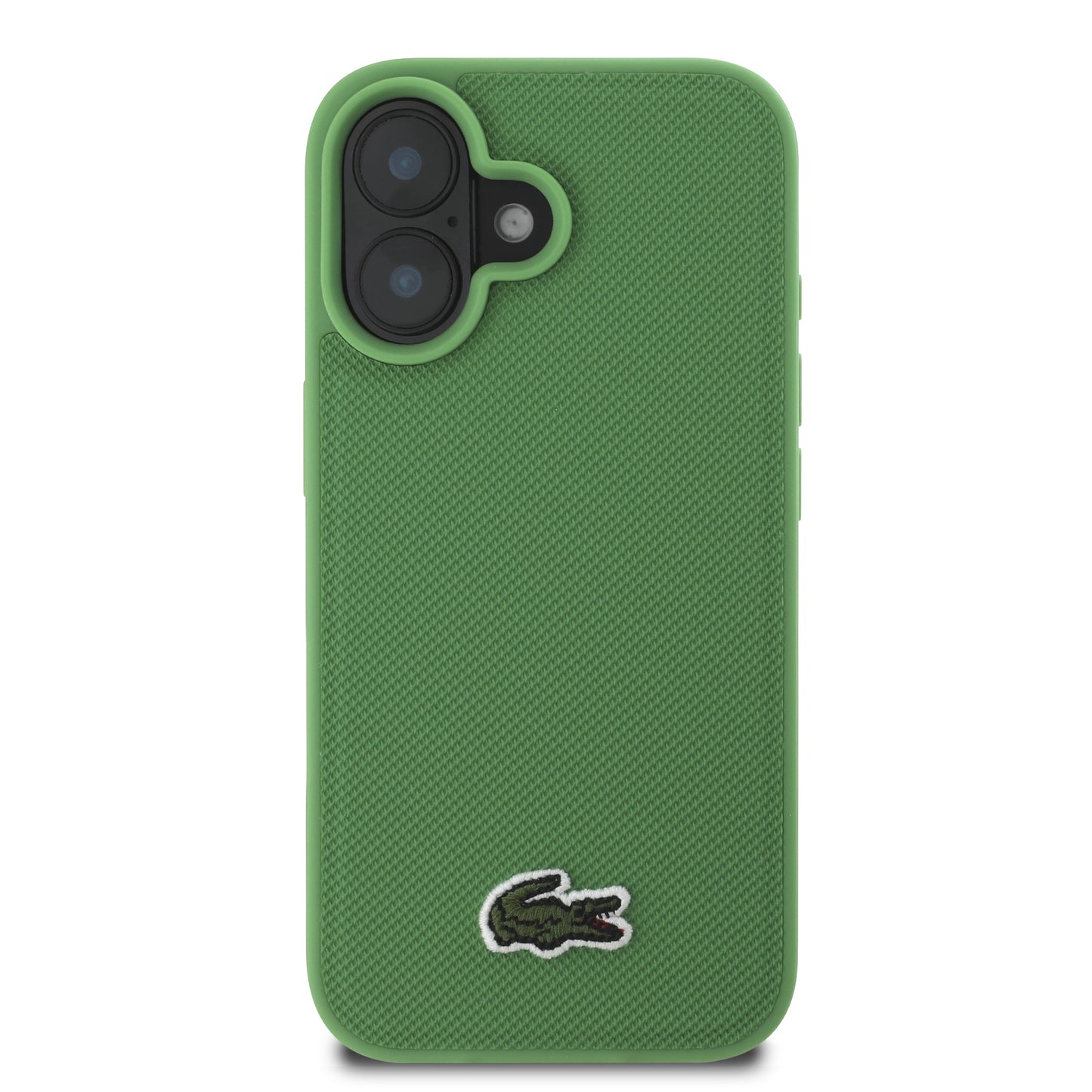 Case Lacoste Logo Bordado MagSafe para iPhone 16 - Elegancia y Protección