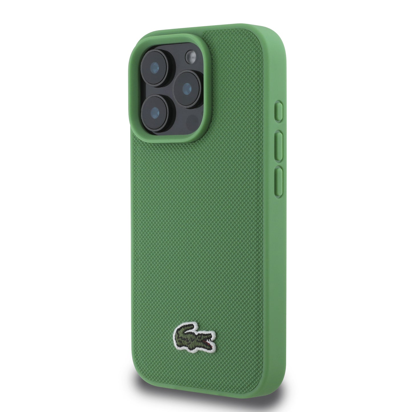 Case Lacoste Logo Bordado MagSafe para iPhone 16 Pro Max - Protección y Estilo