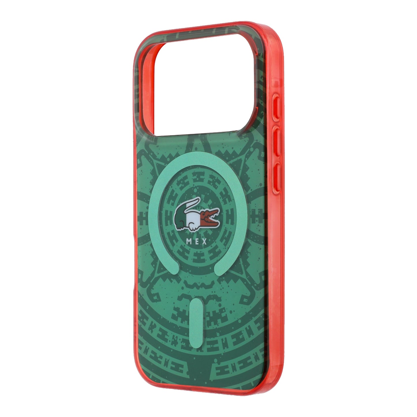 Funda Lacoste MagSafe Verde Colección Calendario para iPhone 17 Pro | Case Original de Lujo