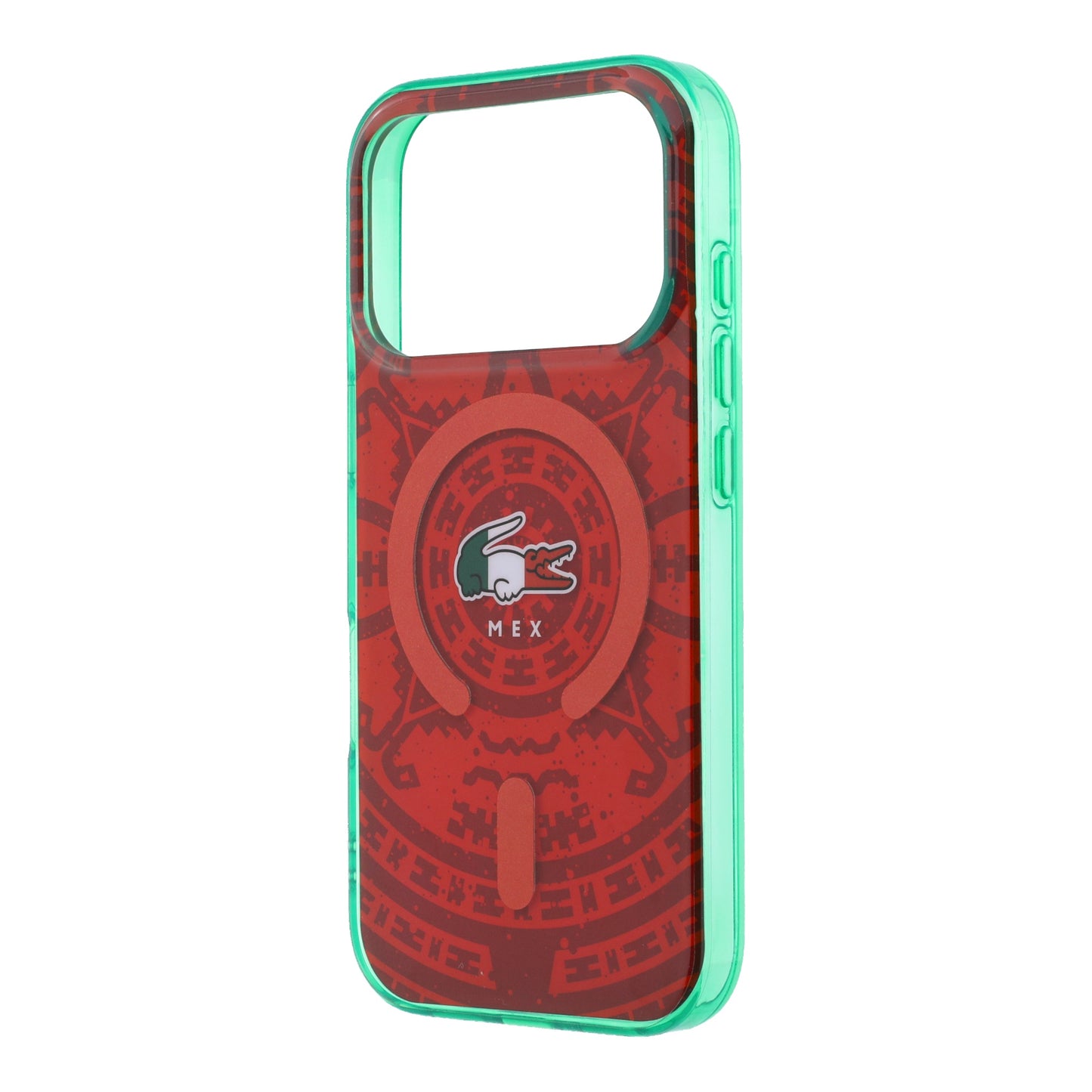 Funda Lacoste MagSafe Roja Colección Calendario para iPhone 17 Pro | Case Original de Lujo