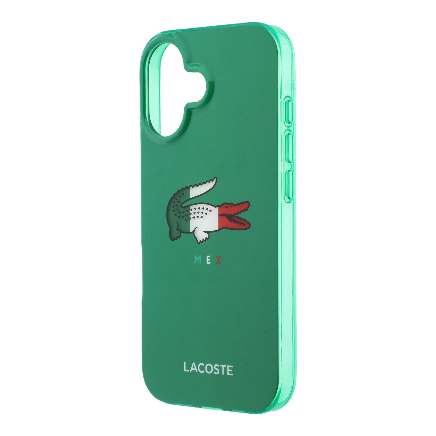 Funda Lacoste MagSafe Verde con Diseño Tricolor para iPhone 17 | Case Original de Lujo