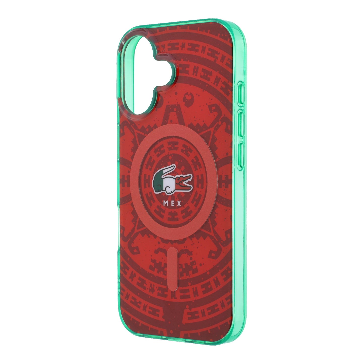 Funda Lacoste MagSafe Roja Colección Calendario para iPhone 17 | Case Original de Lujo