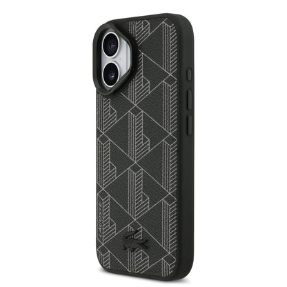 Funda Lacoste MagSafe con Soporte Integrado "The Blend" para iPhone 17 - Case Original Negro de Lujo