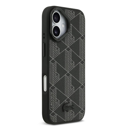 Funda Lacoste MagSafe con Soporte Integrado "The Blend" para iPhone 17 - Case Original Negro de Lujo
