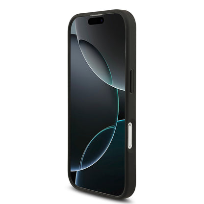 [PRE-VENTA] Case Lacoste Iconic Petit Piqué Negro para iPhone 17 – Funda Rígida MagSafe con Logo Lacoste Lacado