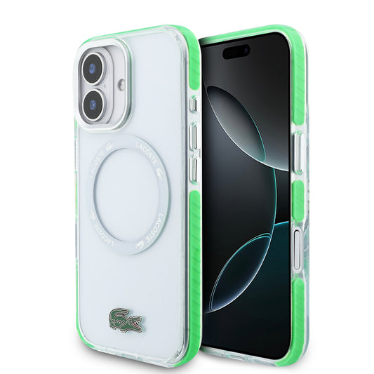 Funda Lacoste Transparente con MagSafe para iPhone 17 - Logo Cocodrilo | Case Original