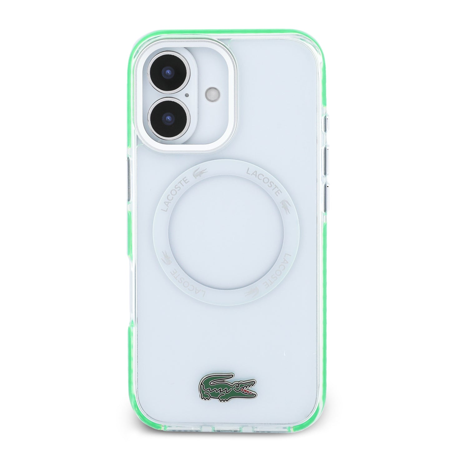 Funda Lacoste Transparente con MagSafe para iPhone 17 - Logo Cocodrilo | Case Original