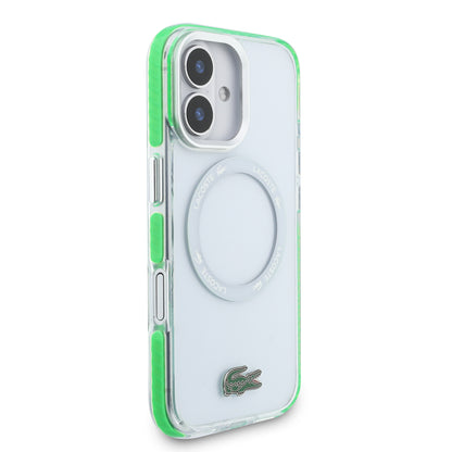 Funda Lacoste Transparente con MagSafe para iPhone 17 - Logo Cocodrilo | Case Original