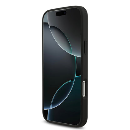 Funda Lacoste MagSafe de Piel Negra Colección Bliss para iPhone 17 Pro Max | Case Original con Logo Cocodrilo