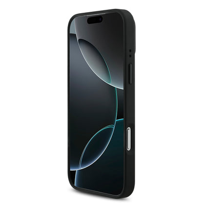 Funda Lacoste MagSafe con Soporte Integrado "The Blend" para iPhone 17 Pro Max | Case Original de Lujo Negro