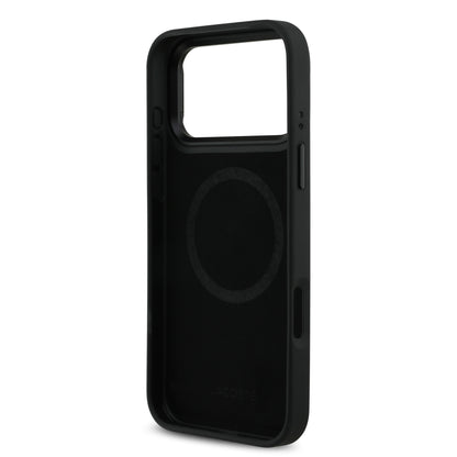 Funda Lacoste MagSafe con Soporte Integrado "The Blend" para iPhone 17 Pro - Case Original de Lujo Negro