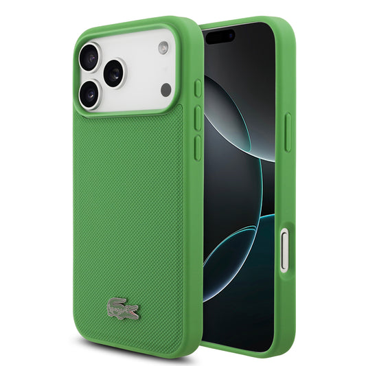 [PRE-VENTA] Case Lacoste Iconic Petit Piqué Verde Estragón para iPhone 17 Pro
