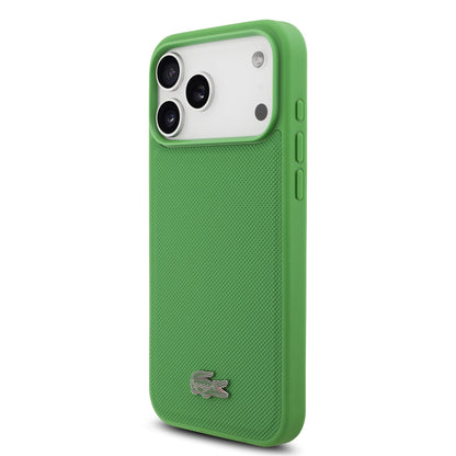 [PRE-VENTA] Case Lacoste Iconic Petit Piqué Verde Estragón para iPhone 17 Pro