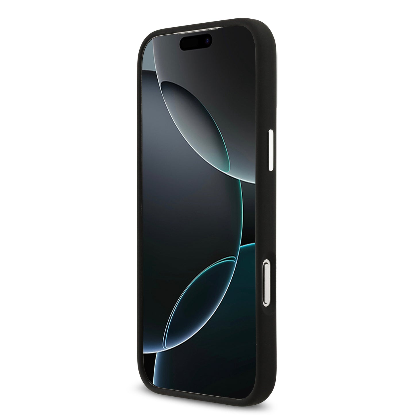 Funda Lacoste MagSafe de Silicona Negra con Logo Metálico para iPhone 17 Pro Max | Case Original de Lujo