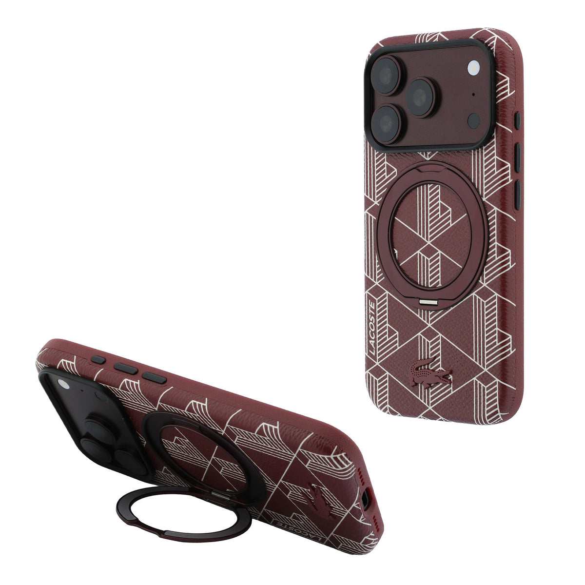 Funda Lacoste Original iPhone 18 Pro Max Soporte Vino