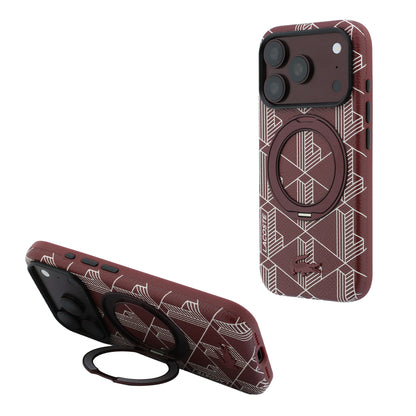 Funda Lacoste Original iPhone 18 Pro Max Soporte Vino