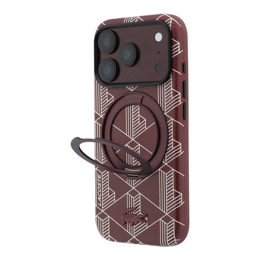 Funda Lacoste Original iPhone 18 Pro Soporte Vino