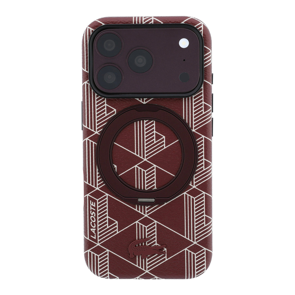 Funda Lacoste Original iPhone 18 Pro Max Soporte Vino