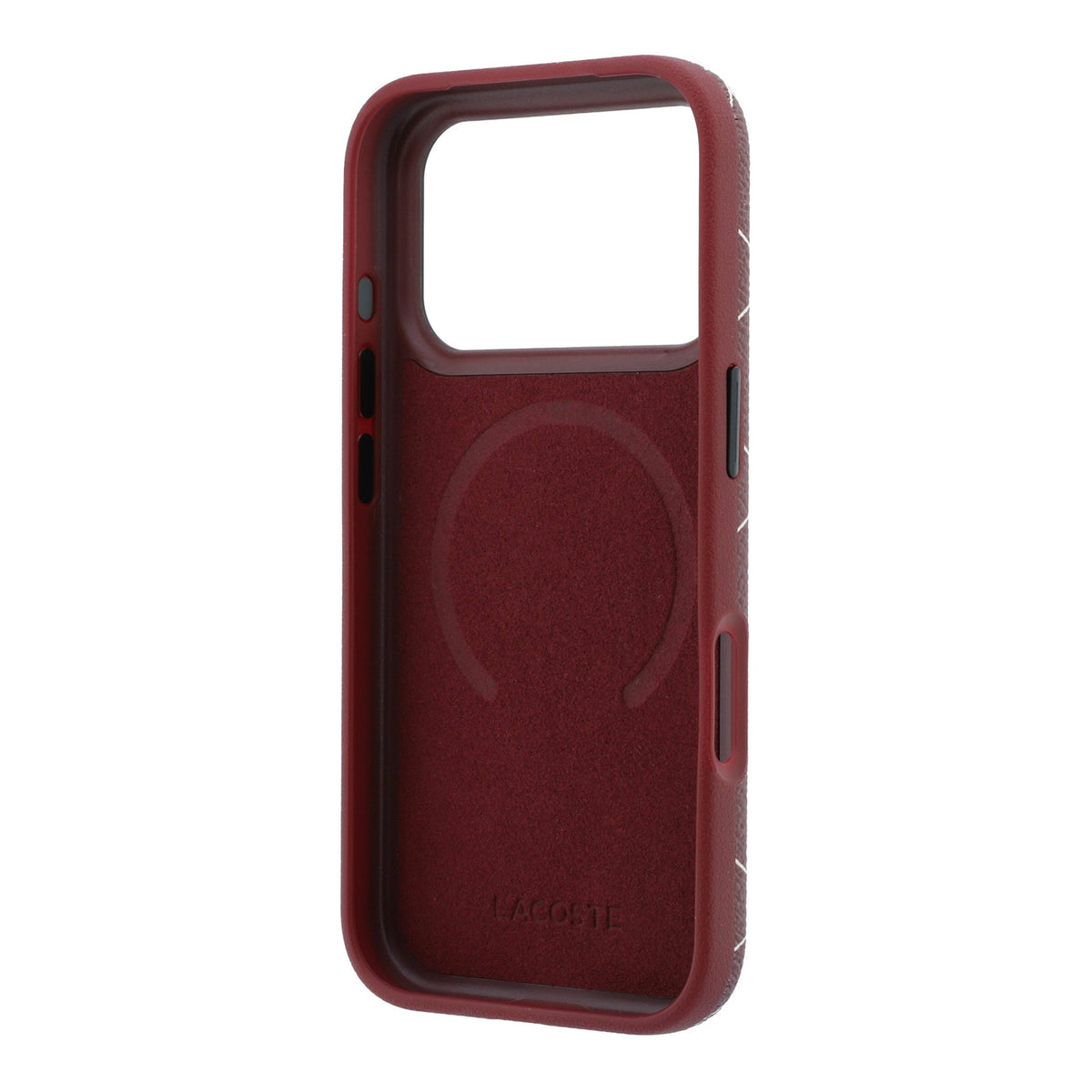 Funda Lacoste Original iPhone 18 Pro Max Soporte Vino