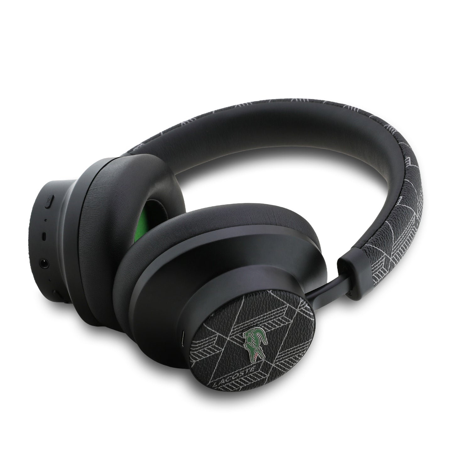 Auriculares Lacoste Diadema Bluetooth con Monograma Negro | Audio Premium Inalámbrico