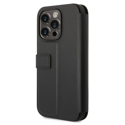 Funda Mercedes-Benz de Piel Diseño Ondas Negra para iPhone 14 Pro | Original