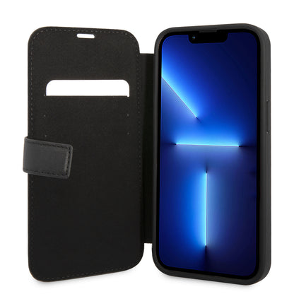 Funda Mercedes-Benz de Piel Diseño Ondas Negra para iPhone 14 Pro | Original