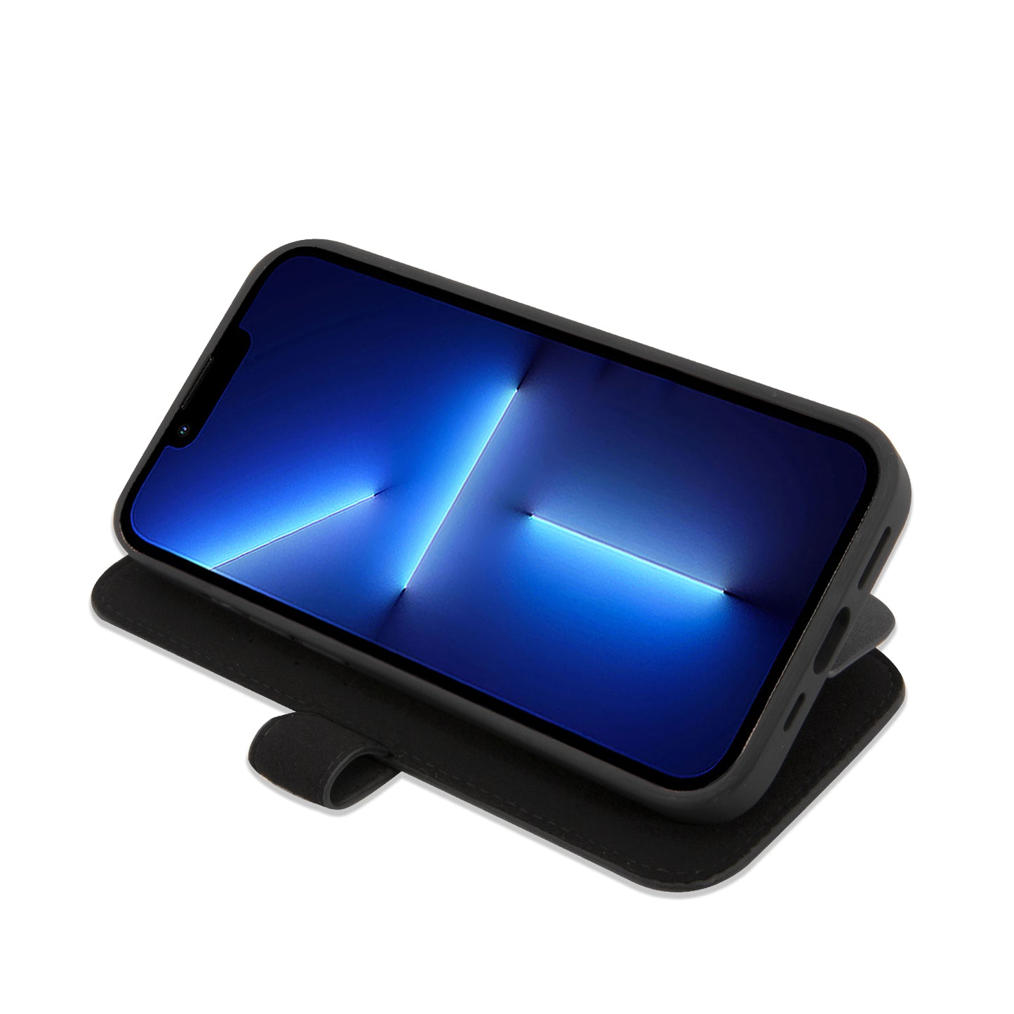 Funda Mercedes-Benz de Piel Diseño Ondas Negra para iPhone 14 Pro | Original