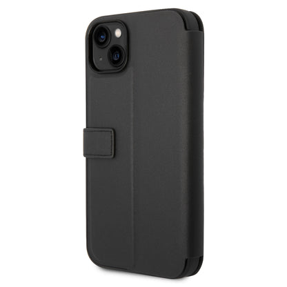 Funda Mercedes-Benz de Piel Diseño Olas para iPhone 14 Plus Negra | Original