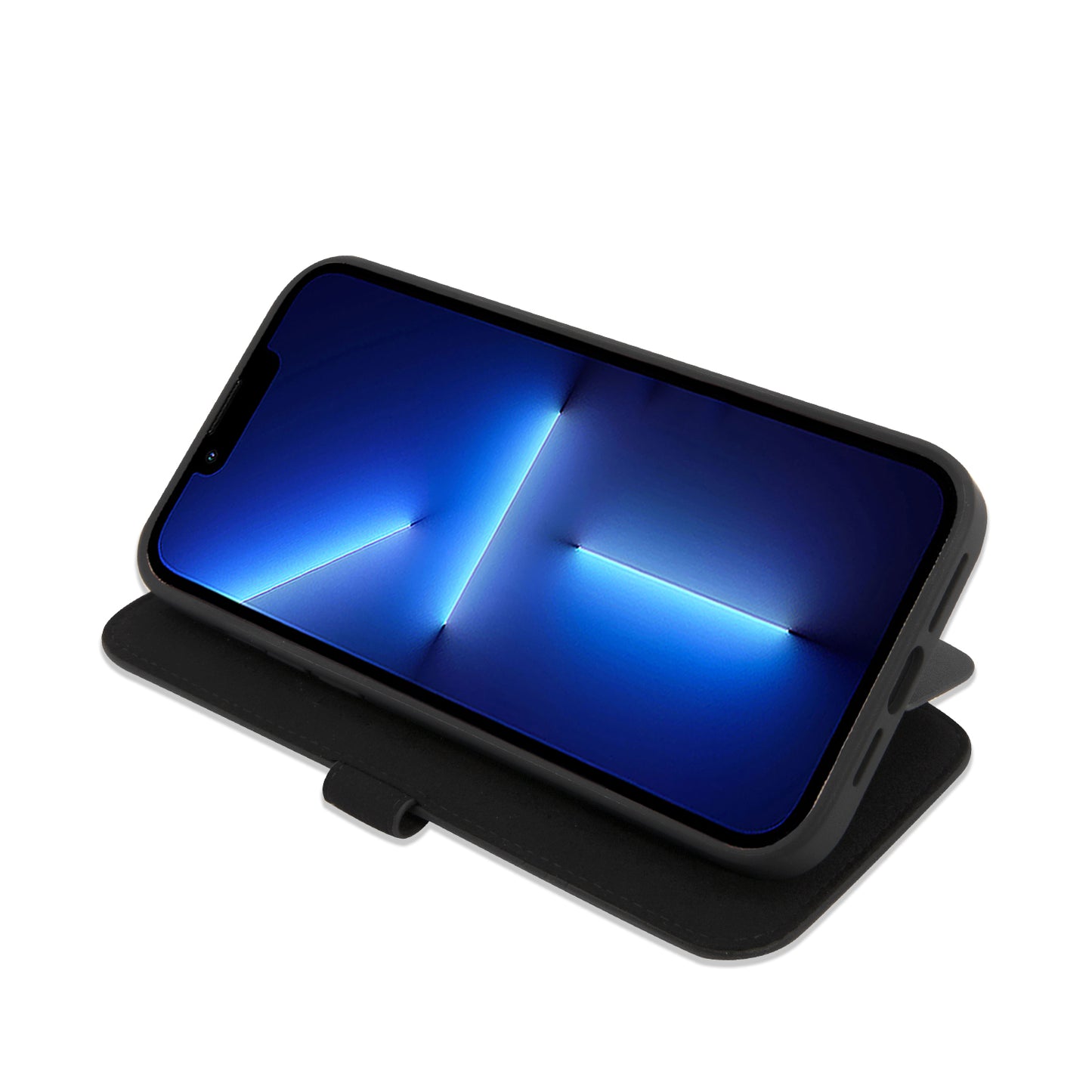 Funda Mercedes-Benz de Piel Diseño Olas para iPhone 14 Plus Negra | Original