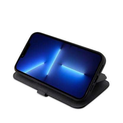 Funda Mercedes-Benz de Piel Negra con Costura en U para iPhone 14 Plus | Original