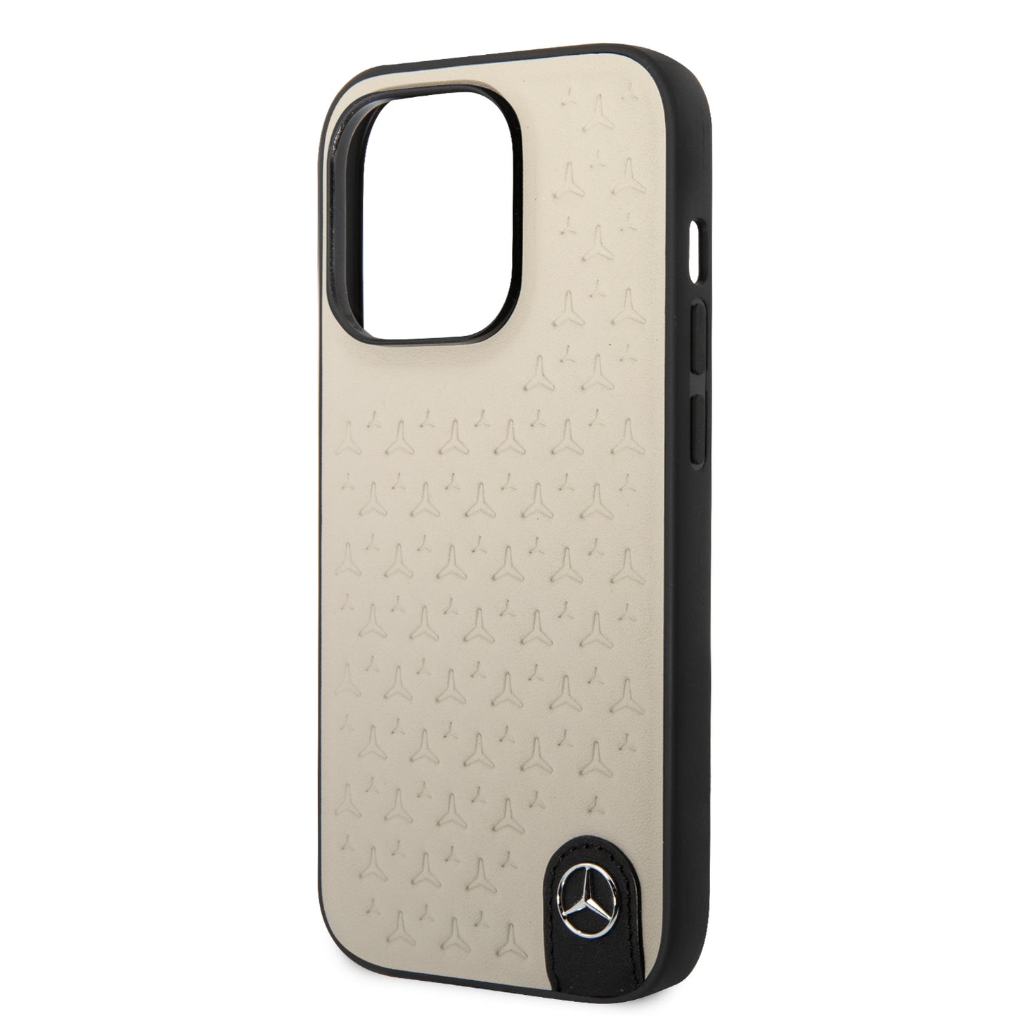 Case/Funda Mercedes Benz de Piel Diseño Logo Estampado para iPhone 14 Pro