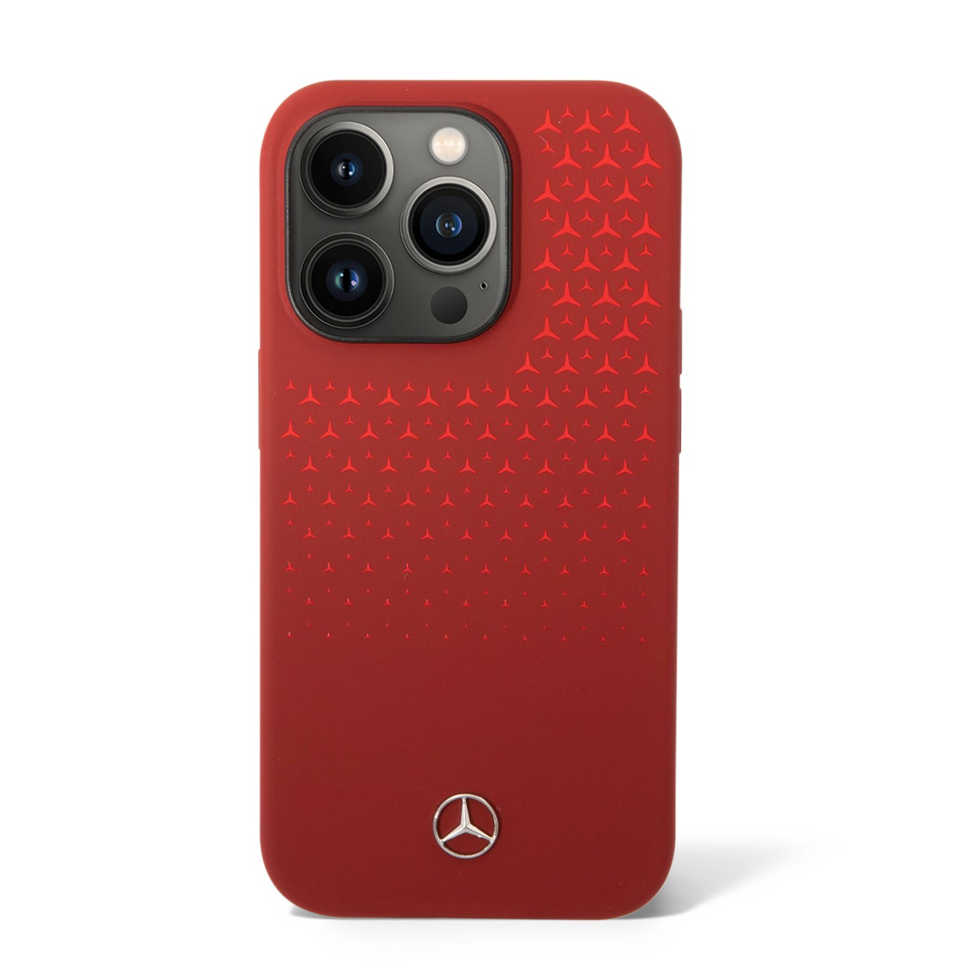 Funda Mercedes-Benz de Silicón con Estrellas Roja para iPhone 14 Pro | Original