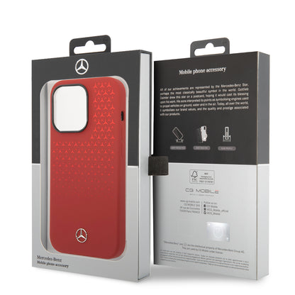 Funda Mercedes-Benz de Silicón con Estrellas Roja para iPhone 14 Pro | Original