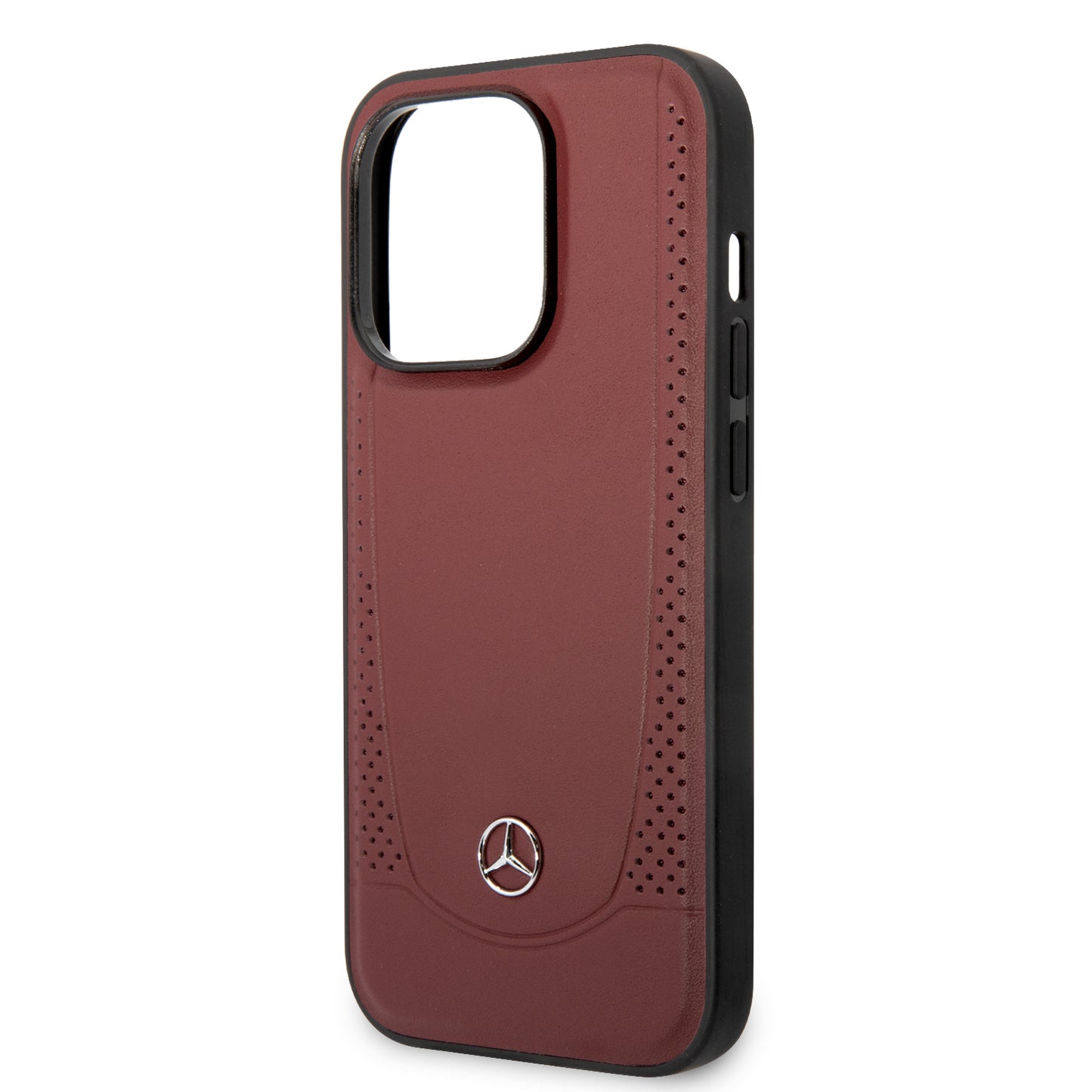 Funda Mercedes-Benz de Piel con Costura en U Negra para iPhone 14 Pro | Original