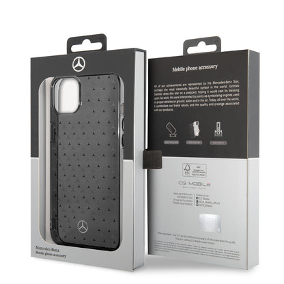Funda Mercedes-Benz Estrellas Plata para iPhone 14 Plus Negra | Original