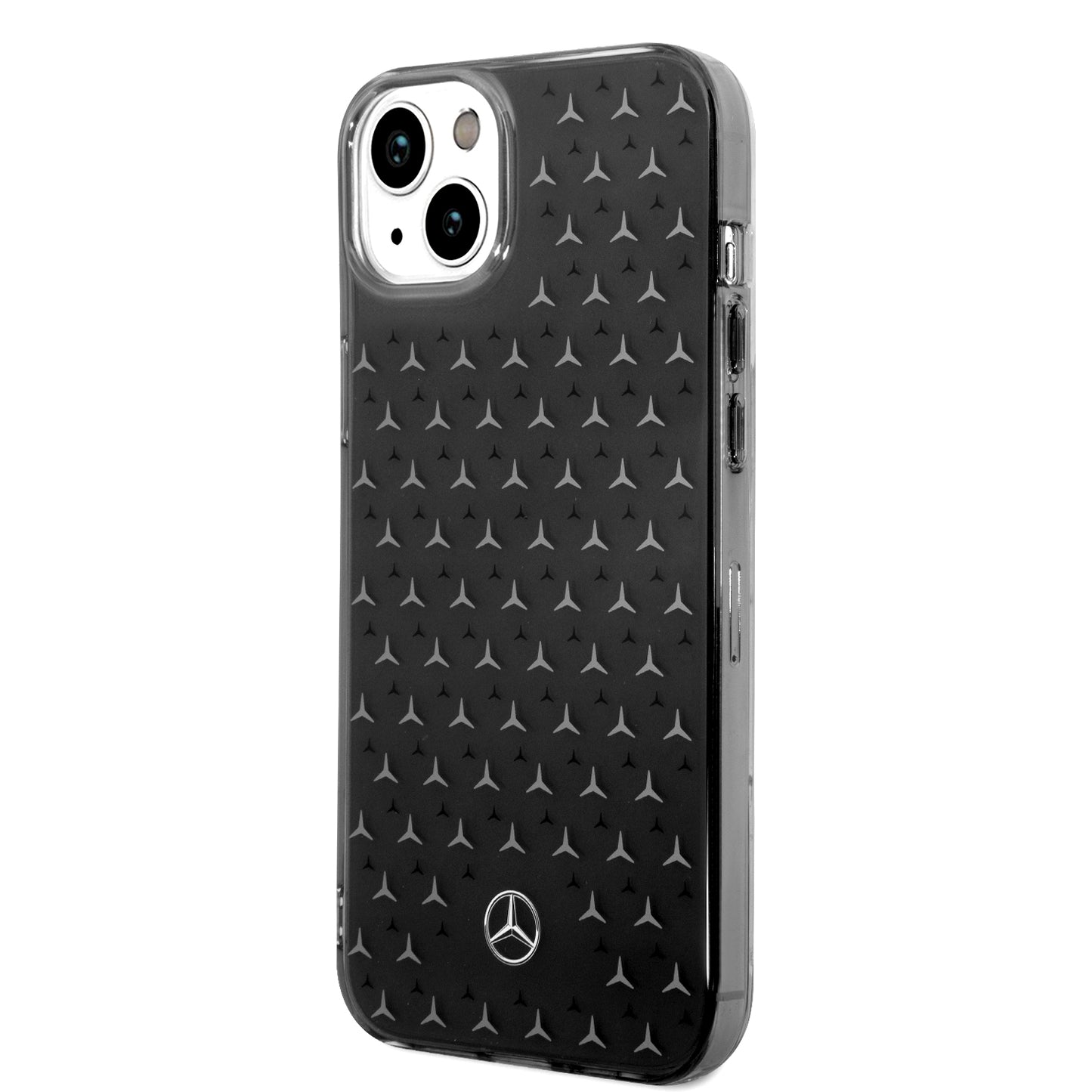 Funda Mercedes-Benz Estrellas Plata para iPhone 14 Plus Negra | Original