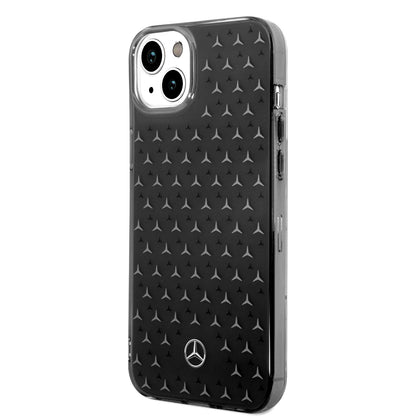 Funda Mercedes-Benz Estrellas Plata para iPhone 14 Plus Negra | Original