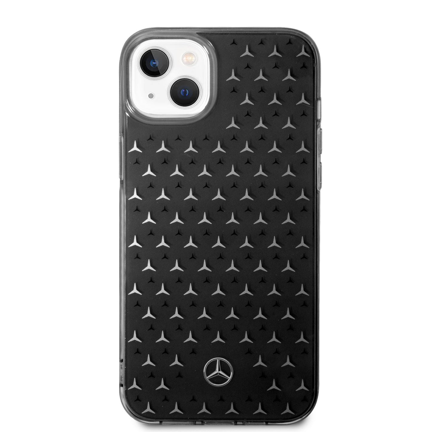 Funda Mercedes-Benz Estrellas Plata para iPhone 14 Plus Negra | Original