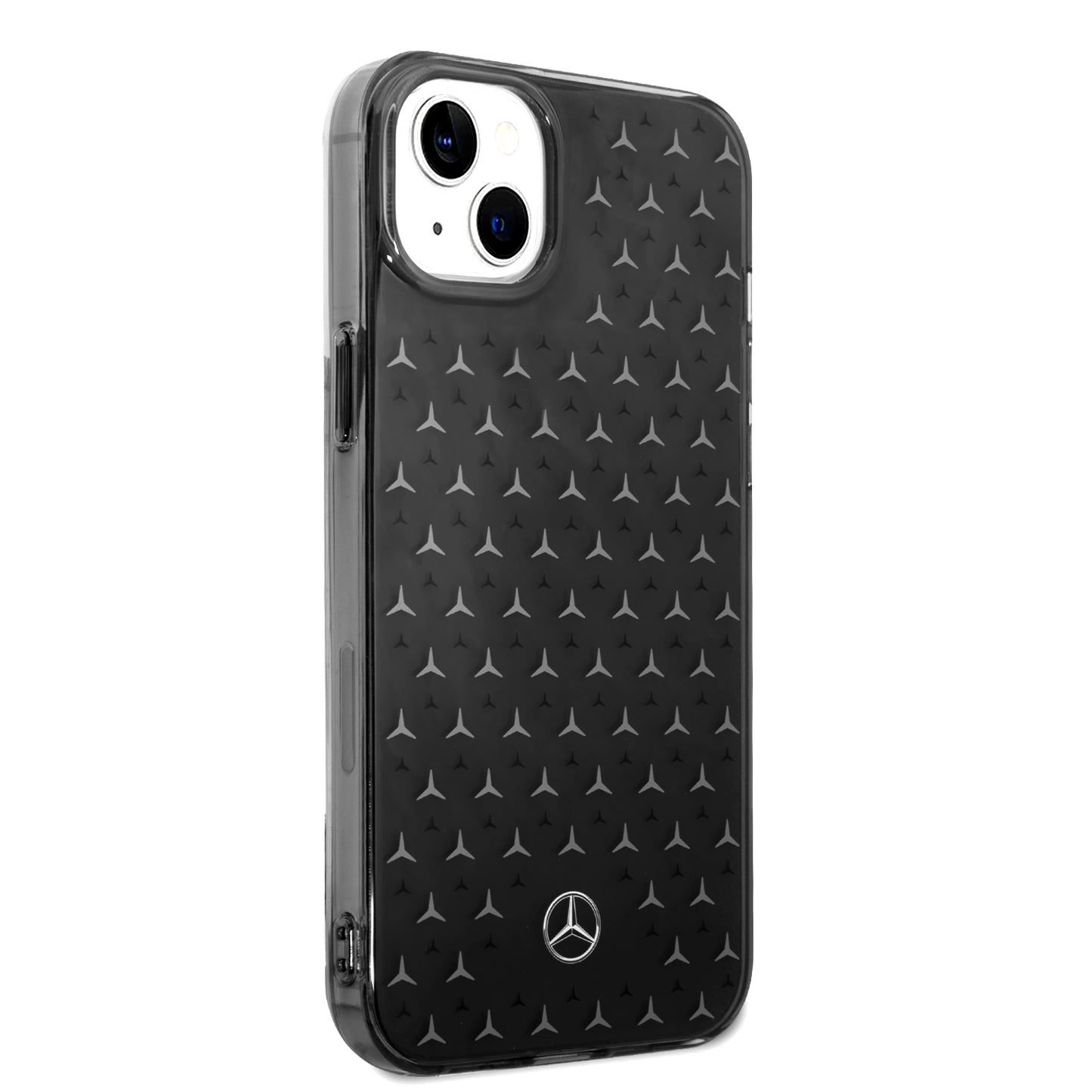 Funda Mercedes-Benz Estrellas Plata para iPhone 14 Plus Negra | Original